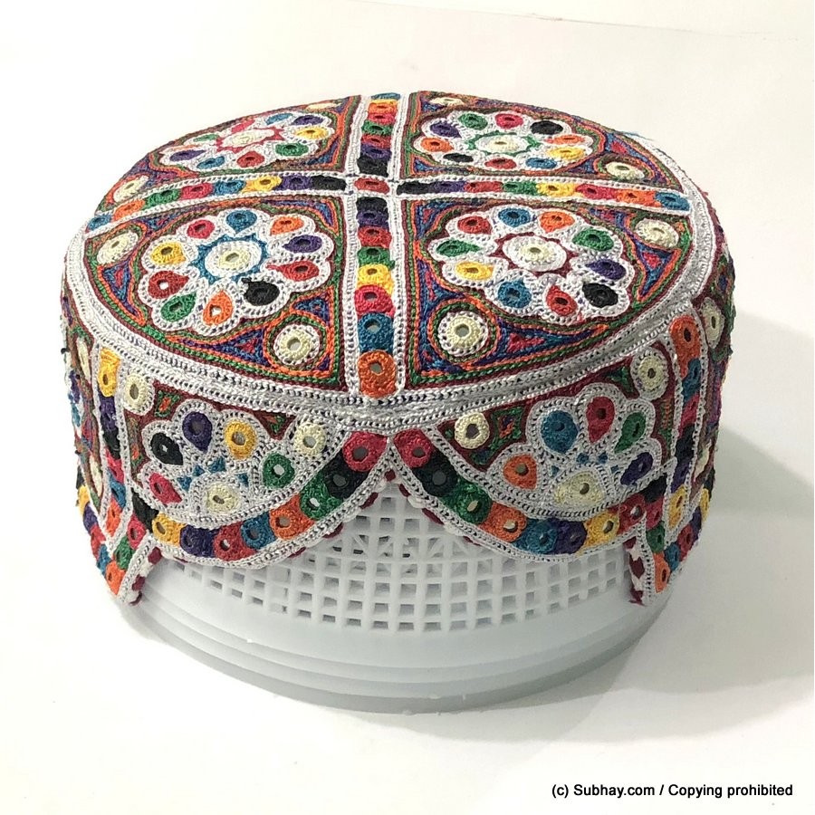 Multi Color CTC Bugti / Balochi Cap or Topi MKC-606